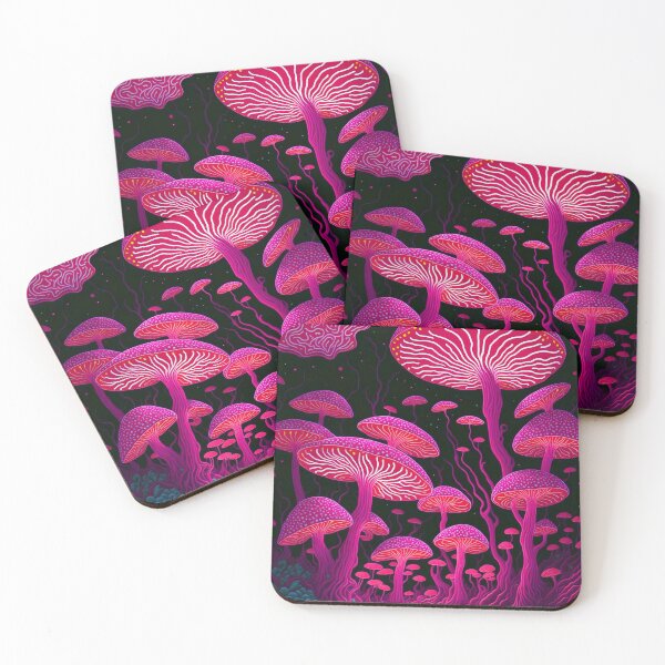 Item preview, Visionary art Magic mushroom sticker designed and sold by ZenStickConcept.