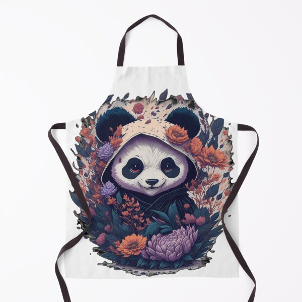 Item preview, Cute Ninja Panda With Flowers Art Martial Floral Baby Panda designed and sold by BaliChili.