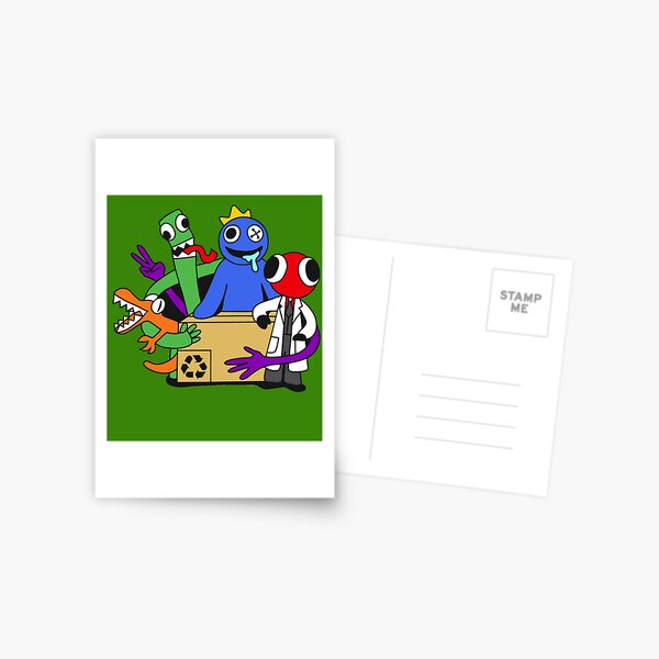 Green from Roblox Rainbow Friends Postcard for Sale by NationArts