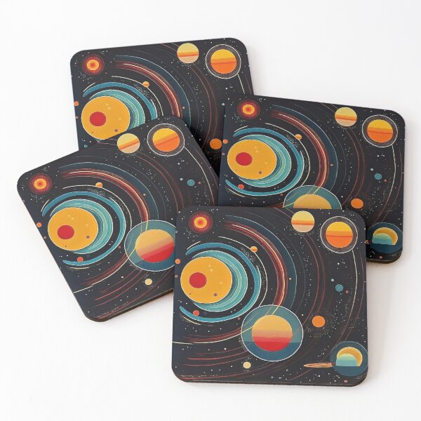 Item preview, Modern Art Solar System  designed and sold by BopBopShop.
