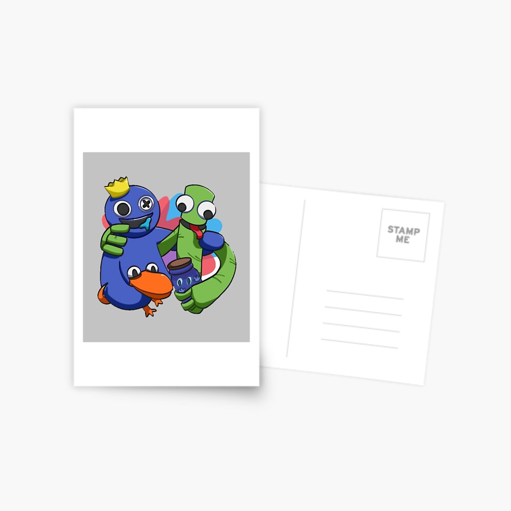 Green from Roblox Rainbow Friends Postcard for Sale by NationArts