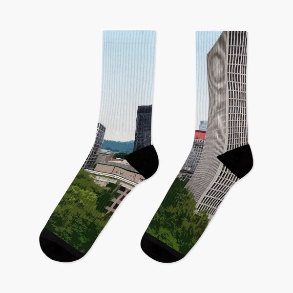 Item preview, Portland, Oregon, City, Skyline, USA, Travel Print designed and sold by summattodraw.