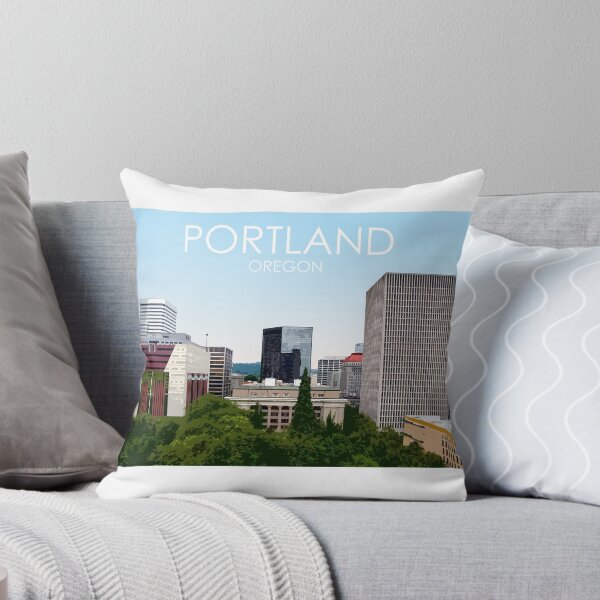 Item preview, Portland, Oregon, City, Skyline, USA, Travel Print designed and sold by summattodraw.