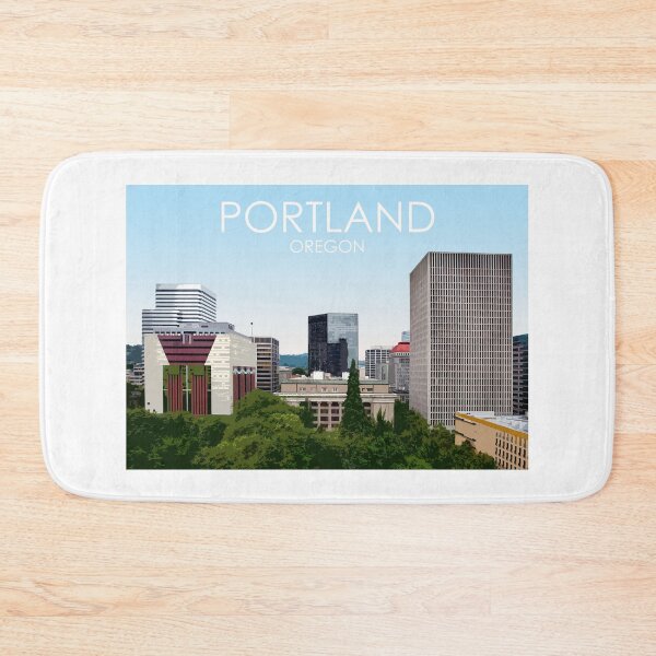 Item preview, Portland, Oregon, City, Skyline, USA, Travel Print designed and sold by summattodraw.