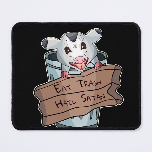 Item preview, Eat Trash / Hail Satan Opossum  designed and sold by Bug & Brush.