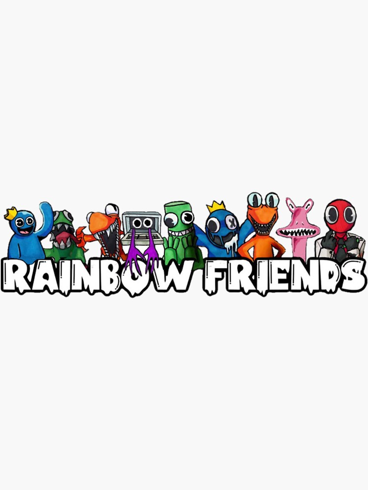 Yellow Rainbow Friends Fan art Sticker for Sale by DrawForFunYt