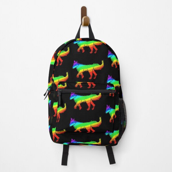Item preview, Rainbow Fox Sketch (Black Background) designed and sold by KanuteSeithr.