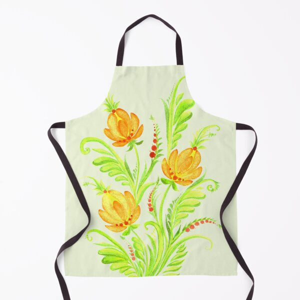 Item preview, Ukrainian art Petrykiv art Ukrainian flowers orange flowers designed and sold by Sunflower-7.