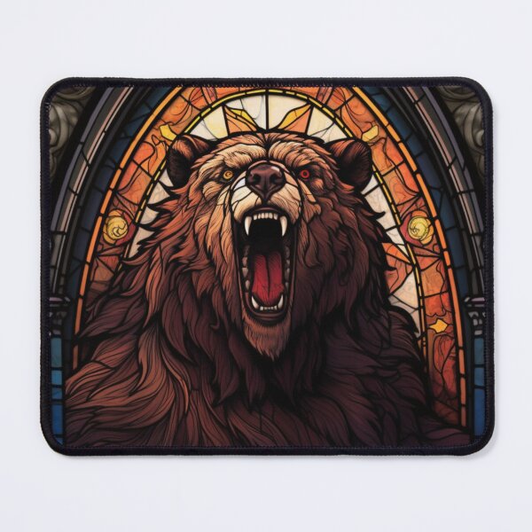 Item preview, Druid Bear Form Stained Glass Werebear designed and sold by Nightarcade.