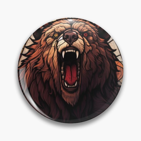 Item preview, Druid Bear Form Stained Glass Werebear designed and sold by Nightarcade.