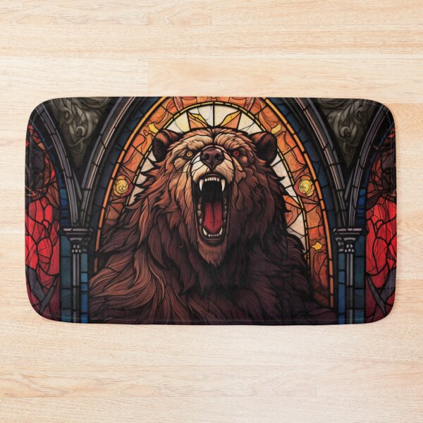Item preview, Druid Bear Form Stained Glass Werebear designed and sold by Nightarcade.