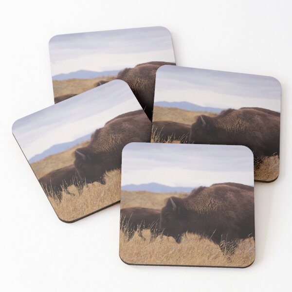Item preview, Bison in Profile with Friends designed and sold by Vivar Photo.