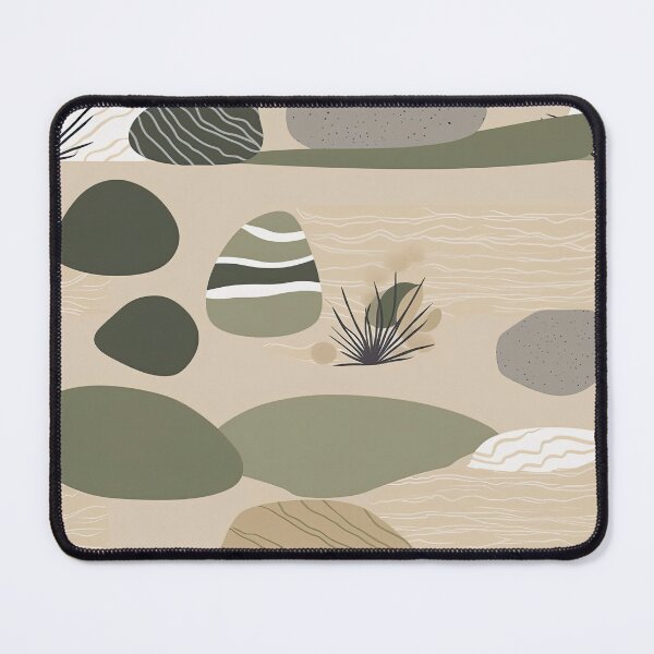 Item preview, Soothing Rocks And Ripples Minimalistic Japanese Pattern designed and sold by Wonder Of Light.