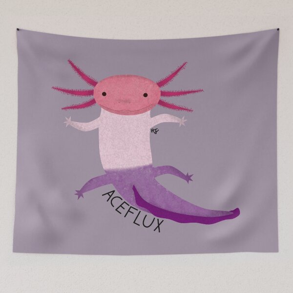 Item preview, Aceflux Pride Flag Axolotl designed and sold by HopelessHazard.