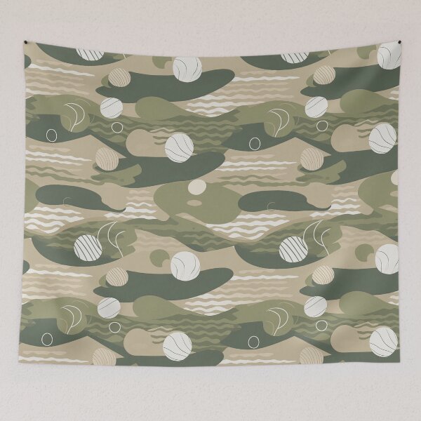 Item preview, Soothing Rocks And Ripples Minimalistic Japanese Pattern designed and sold by Wonder Of Light.