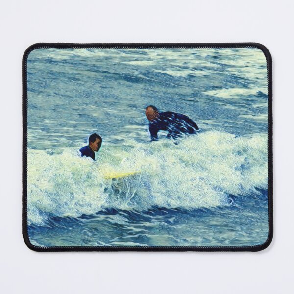 Item preview, FATHER AND SON SURFING designed and sold by ArtbyRolleen.