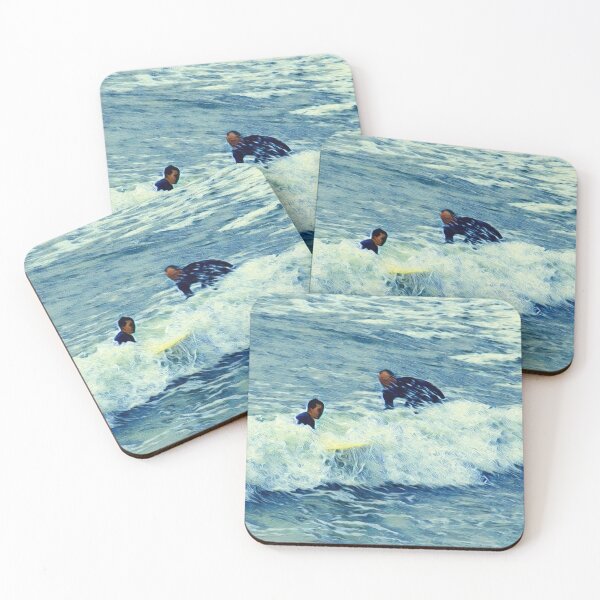 Item preview, FATHER AND SON SURFING designed and sold by ArtbyRolleen.