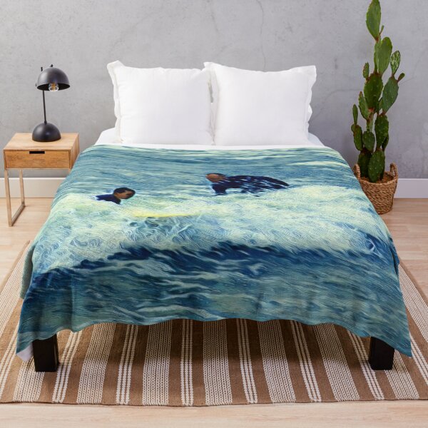 Item preview, FATHER AND SON SURFING designed and sold by ArtbyRolleen.