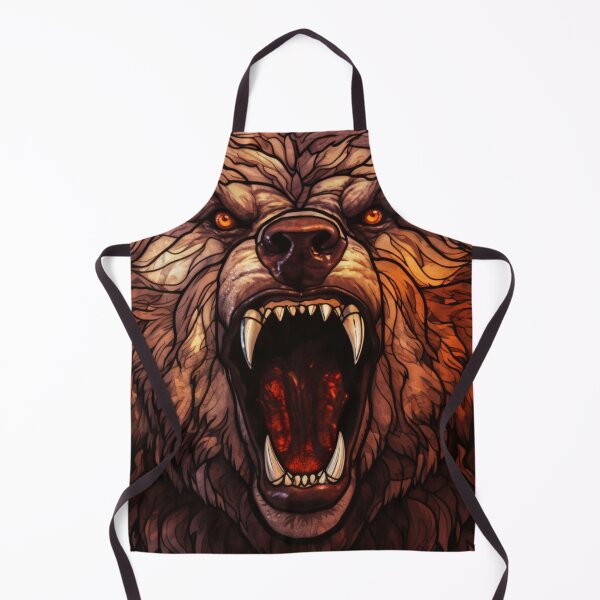 Item preview, Druid Grizzly Bear Form Stained Glass Werebear designed and sold by Nightarcade.