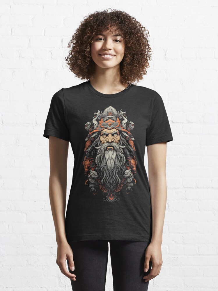 Fire Fit Designs Viking Shirts for Women - Norse Mythology Odin Valkyrie Valhalla Vikings Raven Thor Nordic Graphic Tees for Women Black / 3XL