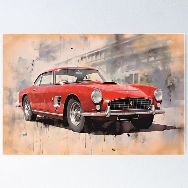 【楽天ランキング1位】 Ferrari 250 Redbubble | Sale for Posters Gt ポスター