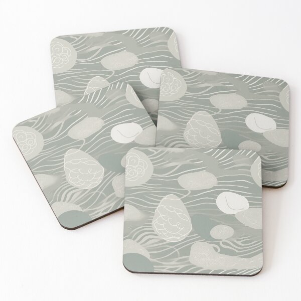 Item preview, Soothing Rocks And Ripples Minimalistic Japanese Pattern designed and sold by Wonder Of Light.