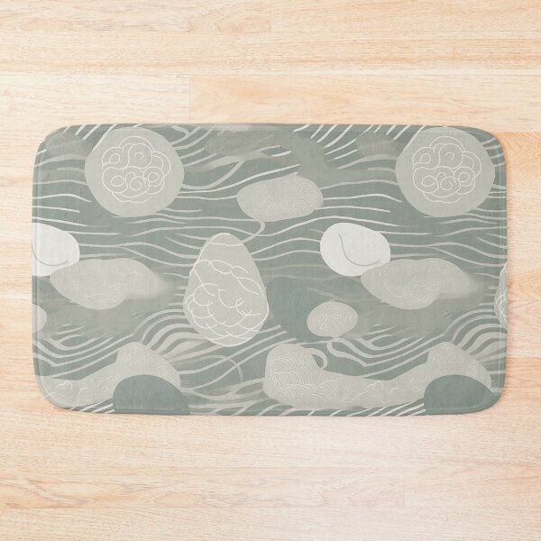 Item preview, Soothing Rocks And Ripples Minimalistic Japanese Pattern designed and sold by Wonder Of Light.