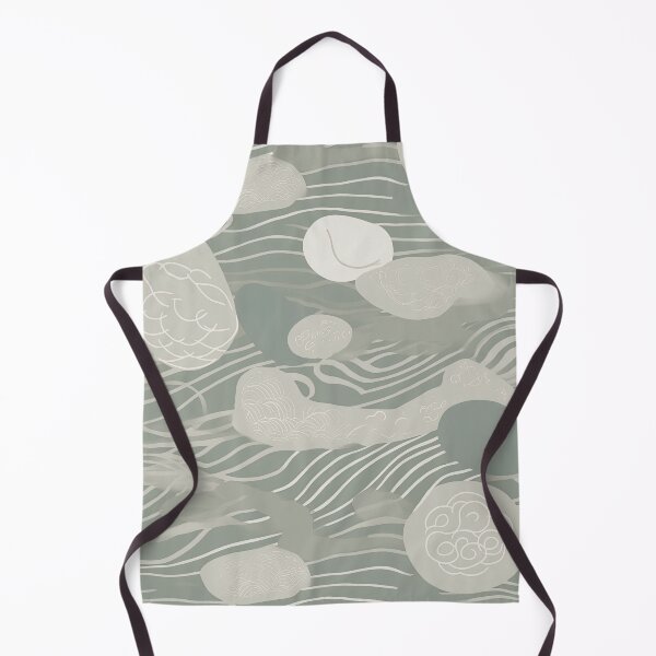 Item preview, Soothing Rocks And Ripples Minimalistic Japanese Pattern designed and sold by Wonder Of Light.