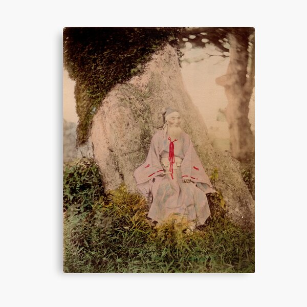 Shinto priest Canvas Print