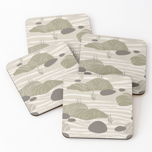 Item preview, Soothing Rocks And Ripples Minimalistic Japanese Pattern designed and sold by Wonder Of Light.