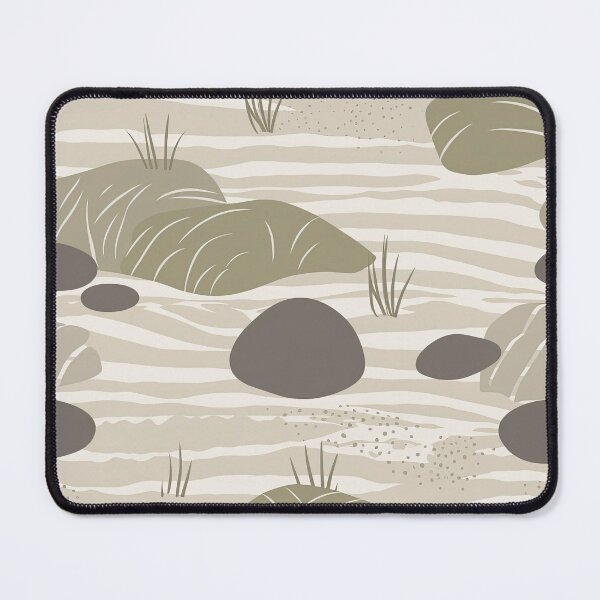 Item preview, Soothing Rocks And Ripples Minimalistic Japanese Pattern designed and sold by Wonder Of Light.