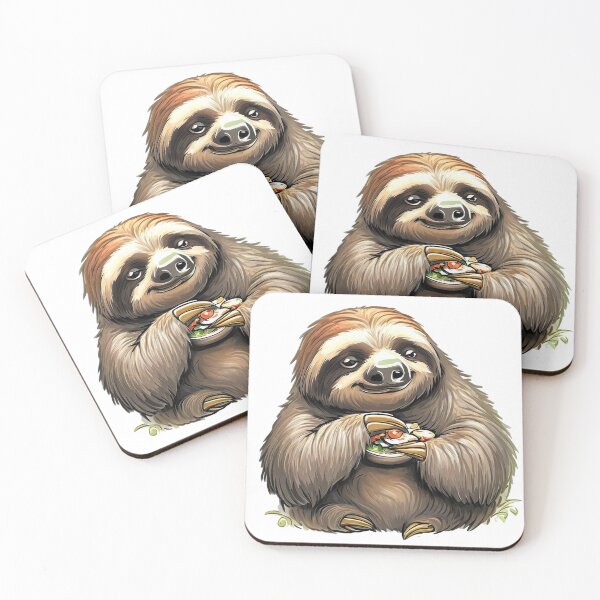 Item preview, Fat sloth eating  designed and sold by luckymando.