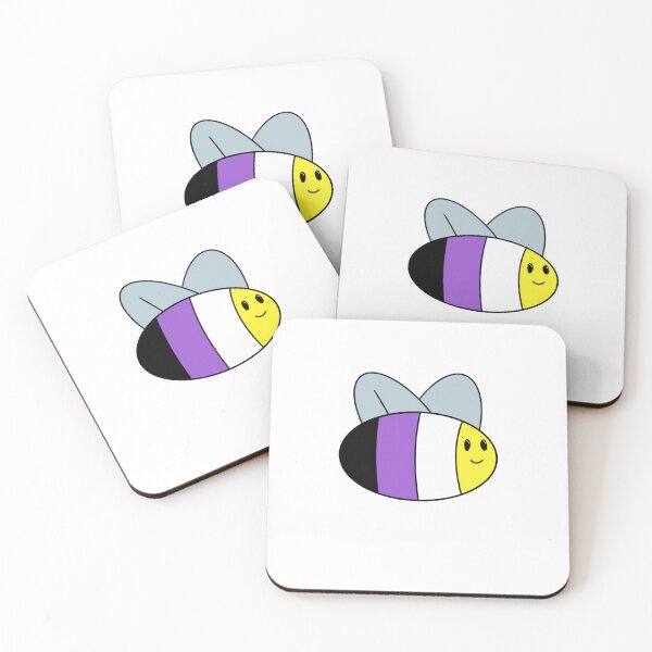 Item preview, Non-binary flag bee designed and sold by bookwoof.