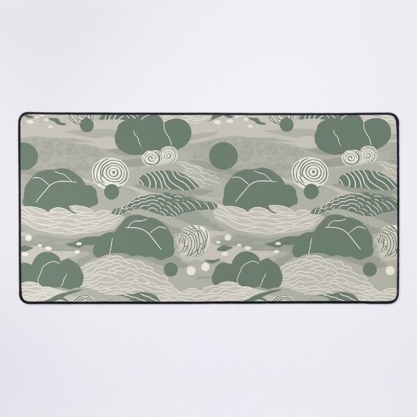 Item preview, Soothing Rocks And Ripples Minimalistic Japanese Pattern designed and sold by Wonder Of Light.
