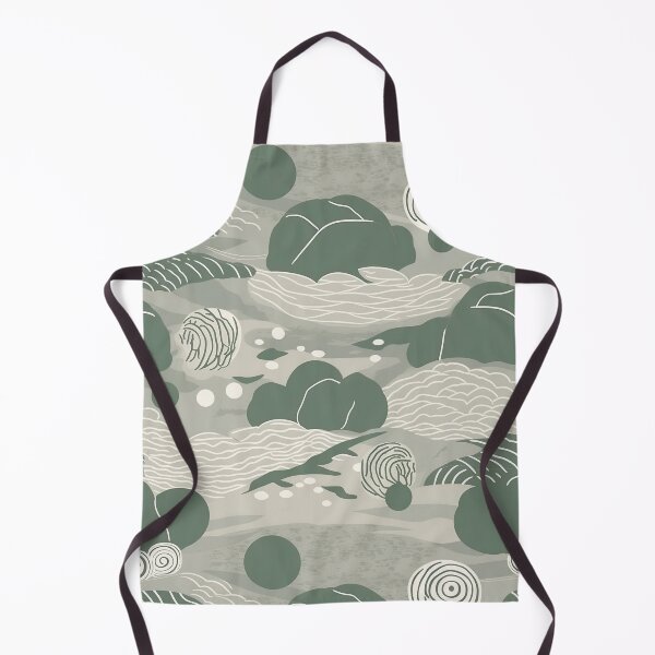 Item preview, Soothing Rocks And Ripples Minimalistic Japanese Pattern designed and sold by Wonder Of Light.