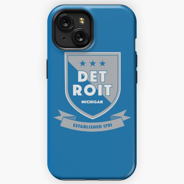 Detroit Lions NFL Logo Dark Wood Wallpaper iPhone 12 Pro Case