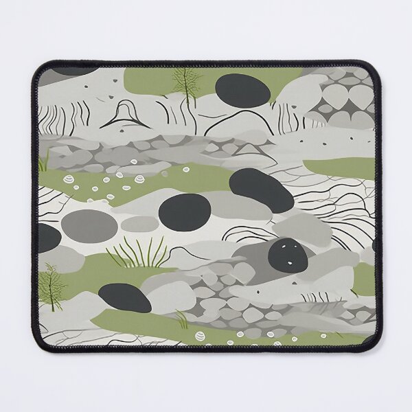 Item preview, Soothing Rocks And Ripples Minimalistic Japanese Pattern designed and sold by Wonder Of Light.