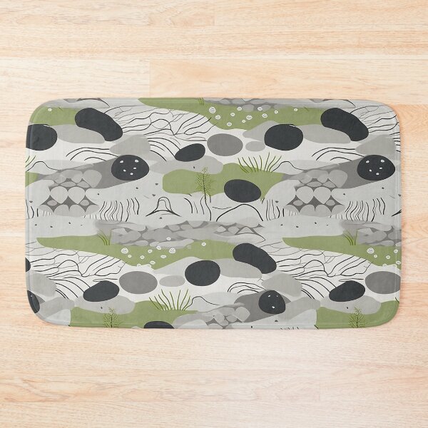 Item preview, Soothing Rocks And Ripples Minimalistic Japanese Pattern designed and sold by Wonder Of Light.