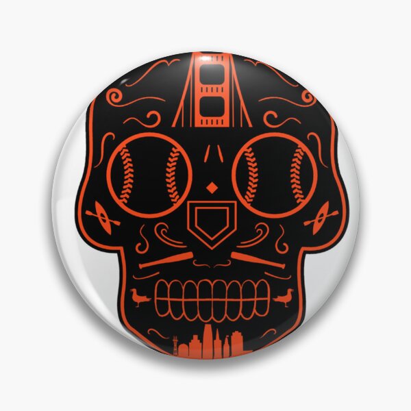 Item preview, San Francisco Baseball Sugar Skull designed and sold by GogoBauschClo.