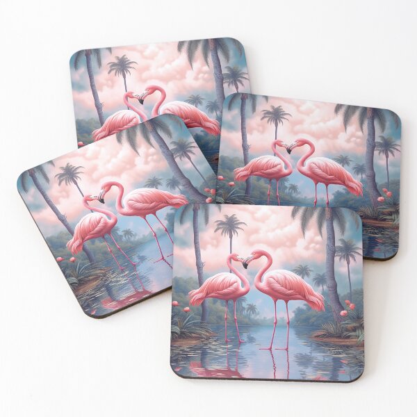 Item preview, Flamingos And Palm Trees designed and sold by InkspireWay.