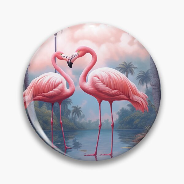 Item preview, Flamingos And Palm Trees designed and sold by InkspireWay.