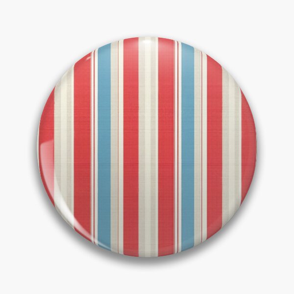 Item preview, White, Red and Blue Vintage Stripes Pattern designed and sold by SamJanner.