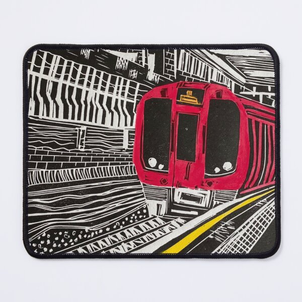 Item preview, The Commute Linocut Design designed and sold by vallisrowe.