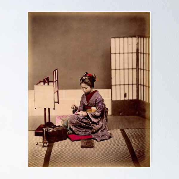 Item preview, Japanese girl writing designed and sold by Photos of Japan.