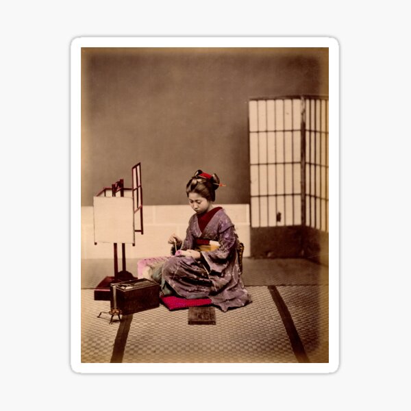 Item preview, Japanese girl writing designed and sold by Photos of Japan.