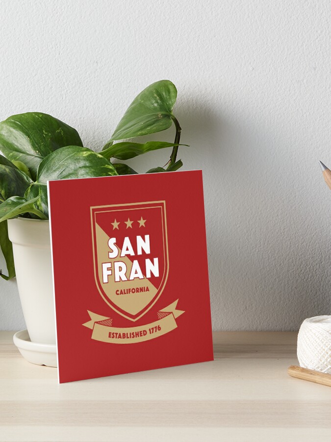 San Francisco 49ers, Coat of Arms Art Board Print for Sale by City Legacy  Prints