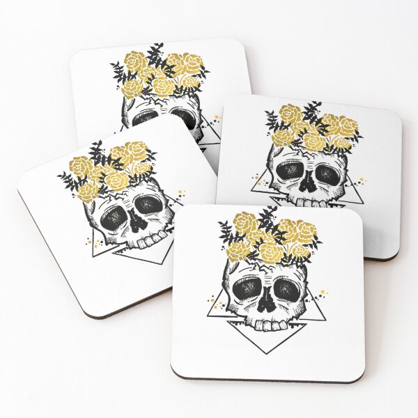 Item preview, Golden rose skull designed and sold by AleahEgyptian.