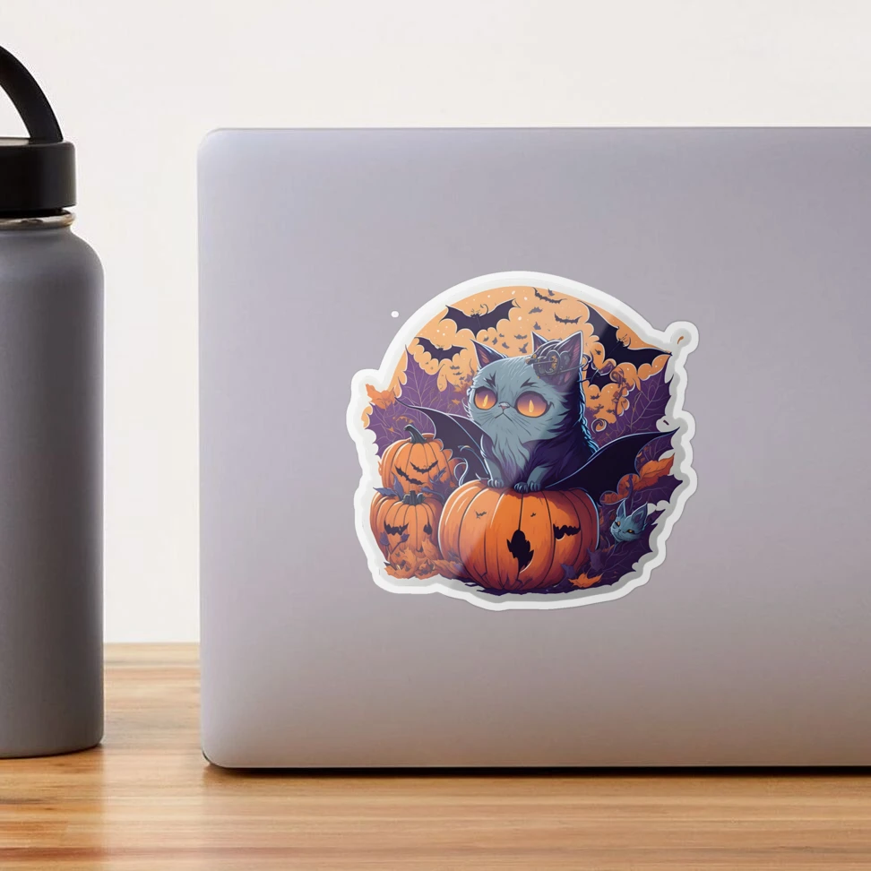 Cute Spooky Kittens 4x1-in. Vinyl Cat Sticker – Chester & Pearl