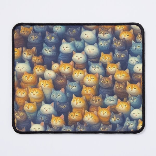 Item preview, Paws of Harmony: A Playful Tapestry Cats in Pattern designed and sold by ChefTonyArt.