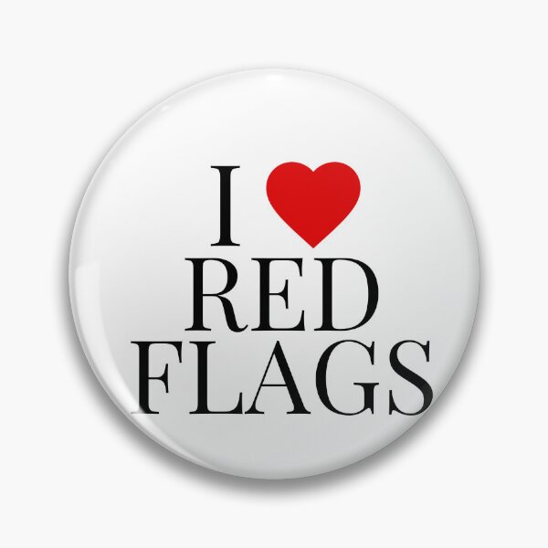 Item preview, i love red flags designed and sold by wildthangcreate.